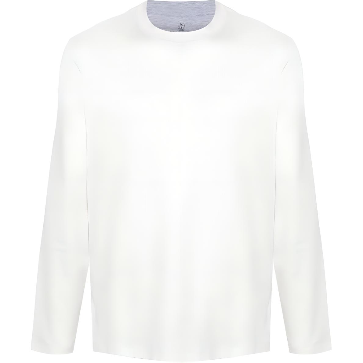 Хлопковая футболка Brunello Cucinelli, белая
Хлопковая футболка Brunello Cucinelli, белая