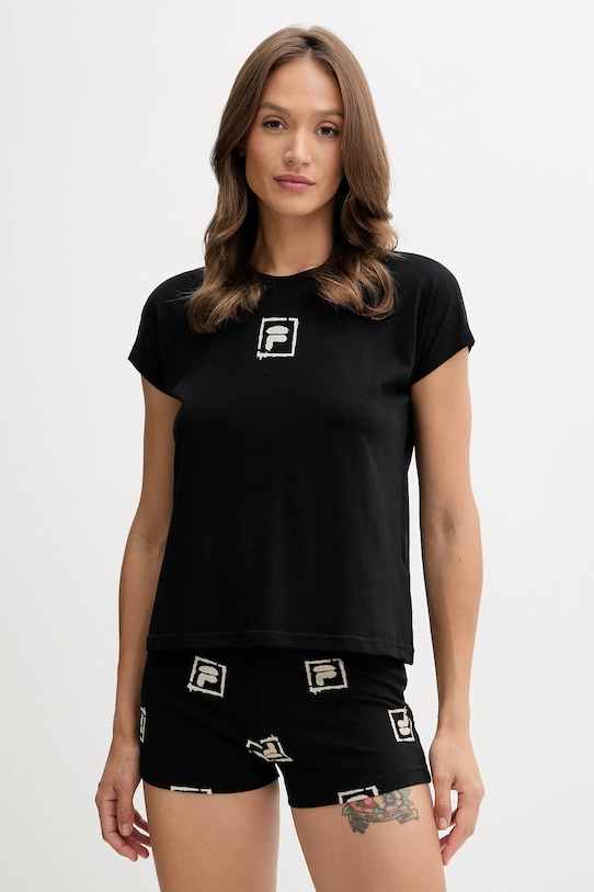 Хлопковая пижама Fila, черный
Хлопковая пижама Fila, черный