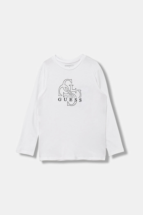 Детская хлопковая кофта с длинным рукавом Guess, белый
Детская хлопковая кофта с длинным рукавом Guess, белый