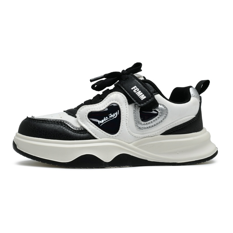 Дышащая и нескользящая повседневная обувь для детей FCMM, белый/черный
Дышащая и нескользящая повседневная обувь для детей FCMM, белый/черный