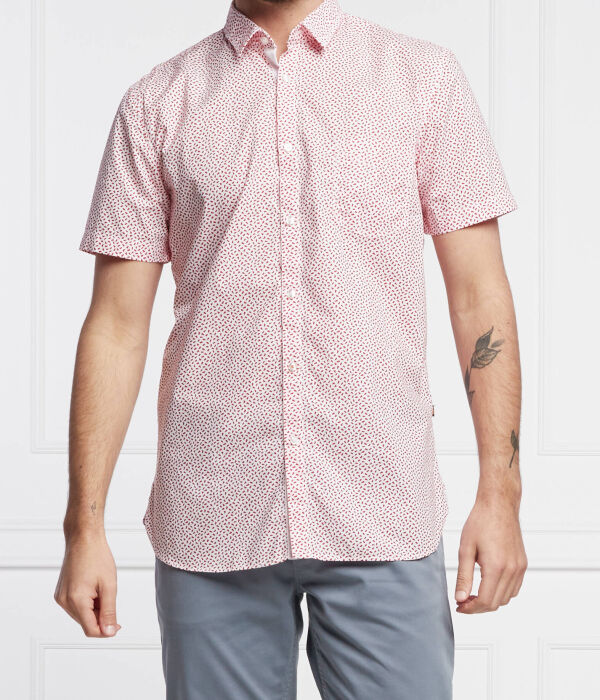 Рубашка мужская Boss Orange с принтом и коротким рукавом, красный
Рубашка мужская Boss Orange с принтом и коротким рукавом, красный