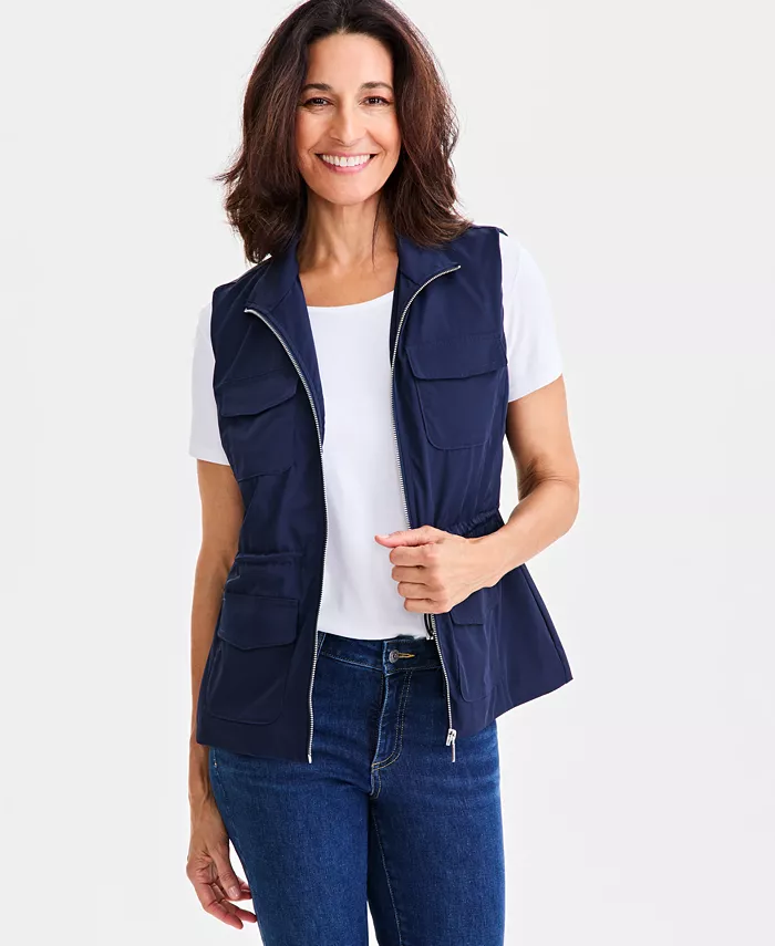 Женский жилет-карго на молнии спереди Style & Co, синий
Женский жилет-карго на молнии спереди Style & Co, синий