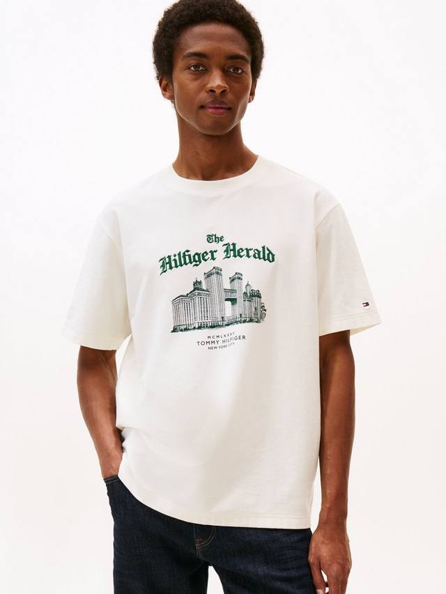 Хлопковая футболка Herald Skyline Tommy Hilfiger, Ivory Petal
Хлопковая футболка Herald Skyline Tommy Hilfiger, Ivory Petal