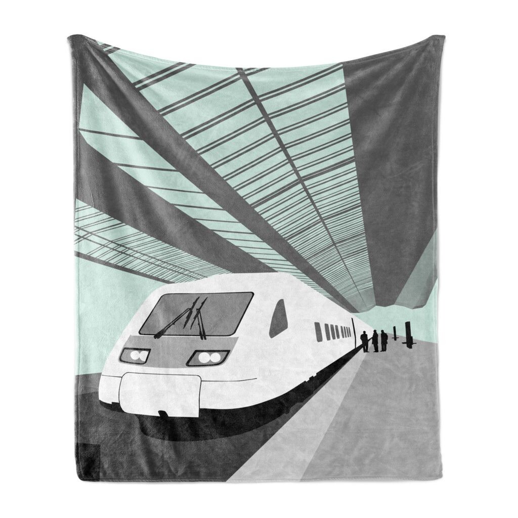 Мягкое фланелевое флисовое одеяло ABAKUHAUS Train, тема «Технологии». Простое обучение современному высокоскоростному транспортному средству на вокзале, 175 x 230 см, разноцветное.
Мягкое фланелевое флисовое одеяло ABAKUHAUS Train, тема «Технологии». Простое обучение современному высокоскоростному транспортному средству на вокзале, 175 x 230 см, разноцветное.