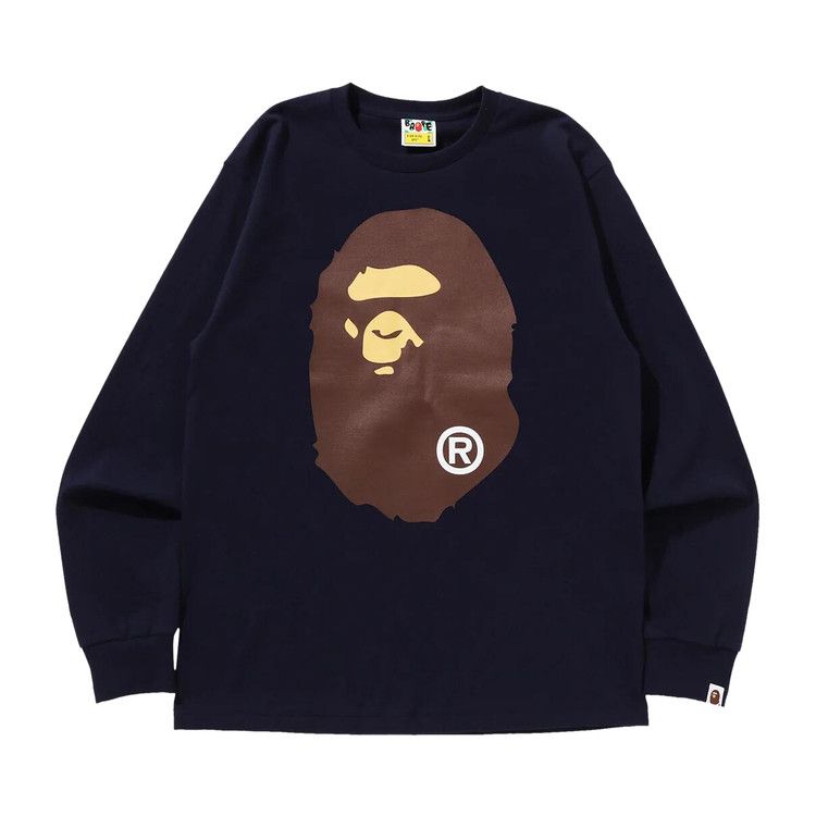 Лонгслив BAPE Big Ape Head Long-Sleeve Tee 'Navy'
Лонгслив BAPE Big Ape Head Long-Sleeve Tee 'Navy'