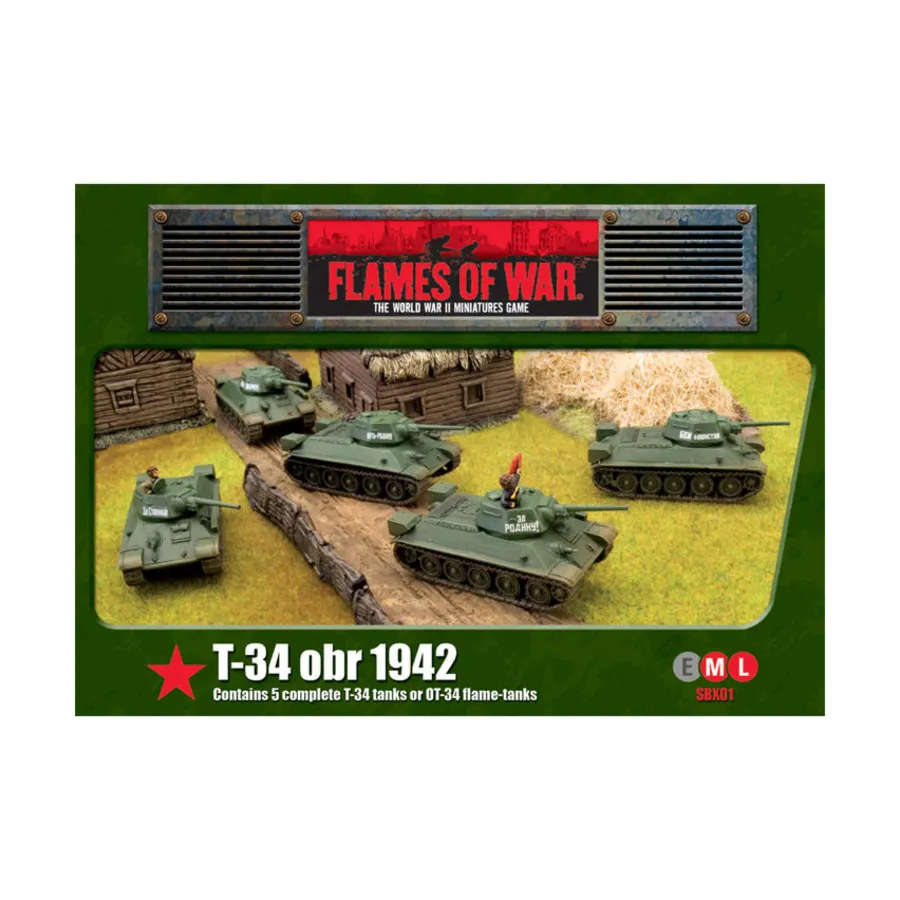 Т-34 обр. 1942 г. (1-е издание), Flames of War - WWII - Soviet - Box Sets & Miscellaneous
Т-34 обр. 1942 г. (1-е издание), Flames of War - WWII - Soviet - Box Sets & Miscellaneous