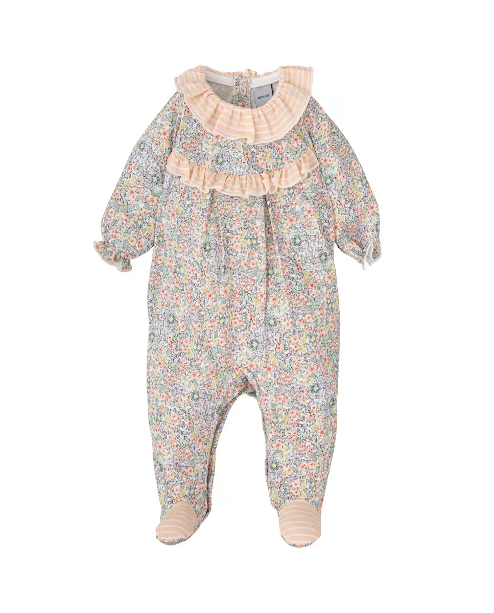 Пеленальный комбинезон для девочки с длинным рукавом и цветочными рюшами BABIDÚ, бежевый
Пеленальный комбинезон для девочки с длинным рукавом и цветочными рюшами BABIDÚ, бежевый