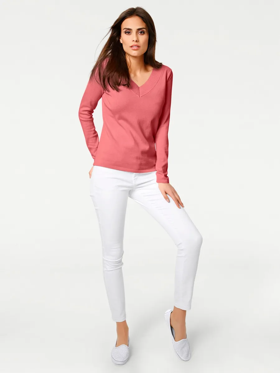 Вязаный свитер Heine "V-пуловер", коралловый
Вязаный свитер Heine "V-пуловер", коралловый