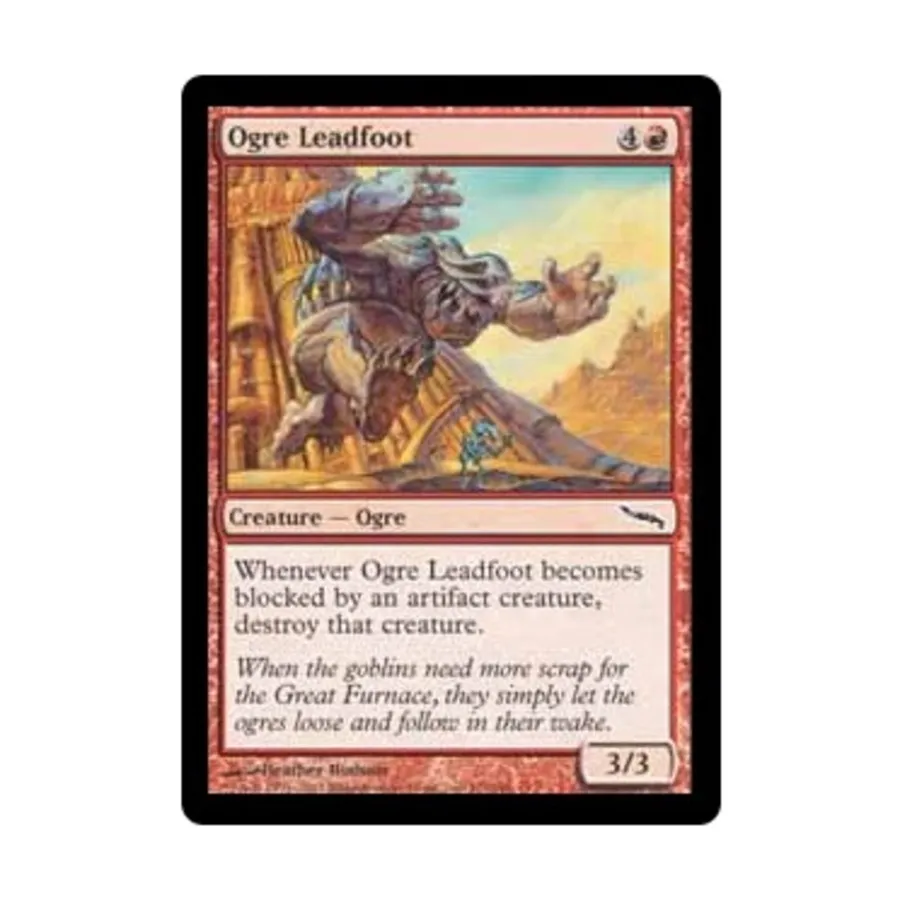 CCG Огр Лидфут (C) (Рольга), MTG - Mirrodin
CCG Огр Лидфут (C) (Рольга), MTG - Mirrodin