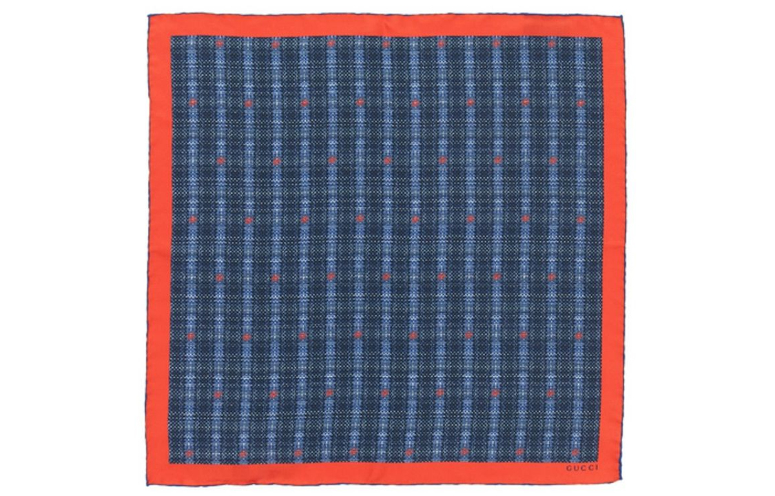 GUCCI Шёлковый шарф унисекс, Blue
GUCCI Шёлковый шарф унисекс, Blue