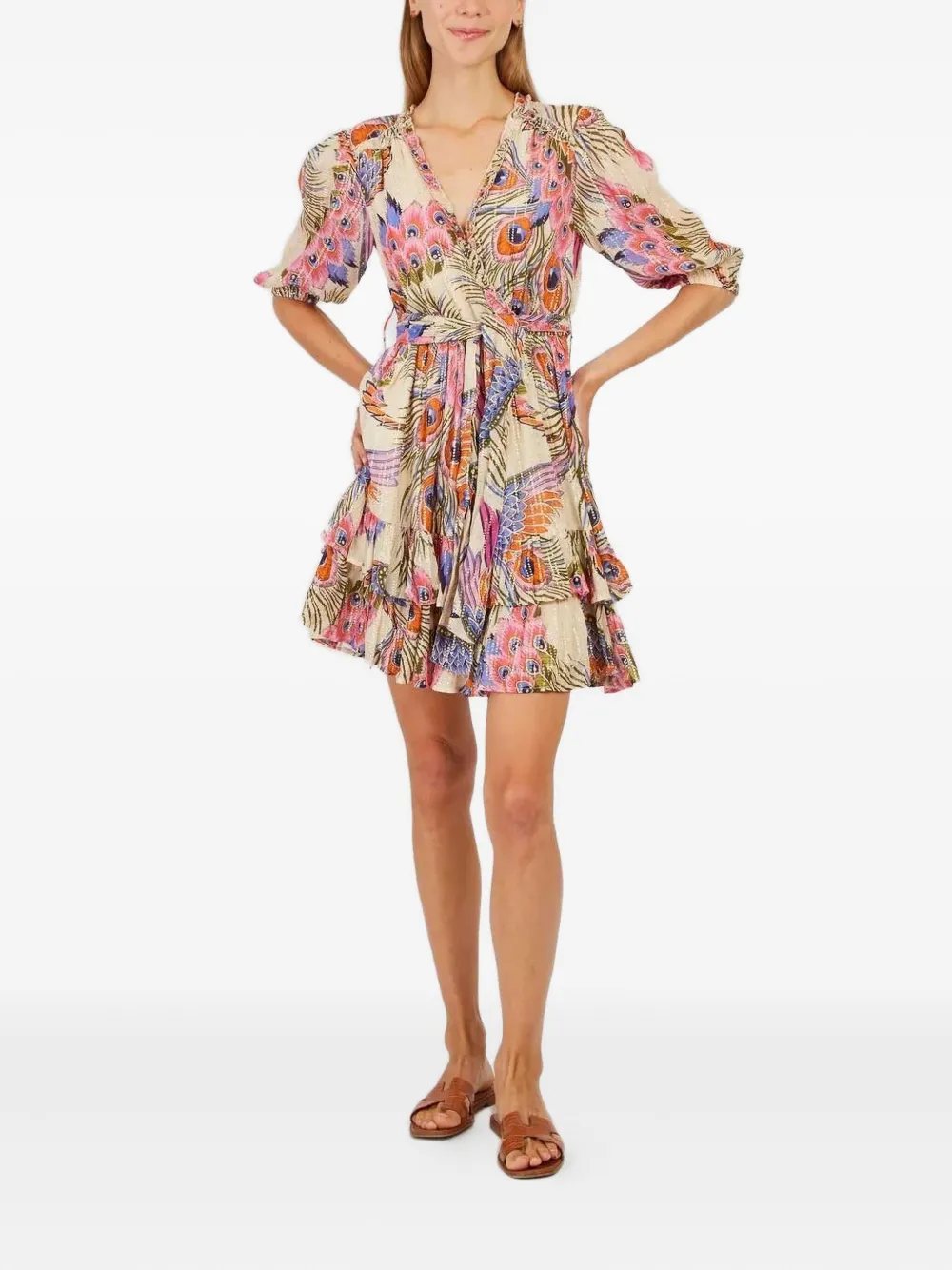 Платье мини с объемными рукавами и принтом Derhy, светло-бежевый
Платье мини с объемными рукавами и принтом Derhy, светло-бежевый