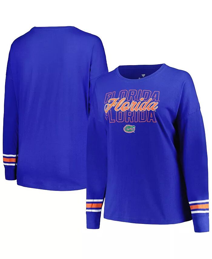 Женская футболка Royal Florida Gators Plus Size Triple Script с круглым вырезом и длинными рукавами Profile
Женская футболка Royal Florida Gators Plus Size Triple Script с круглым вырезом и длинными рукавами Profile