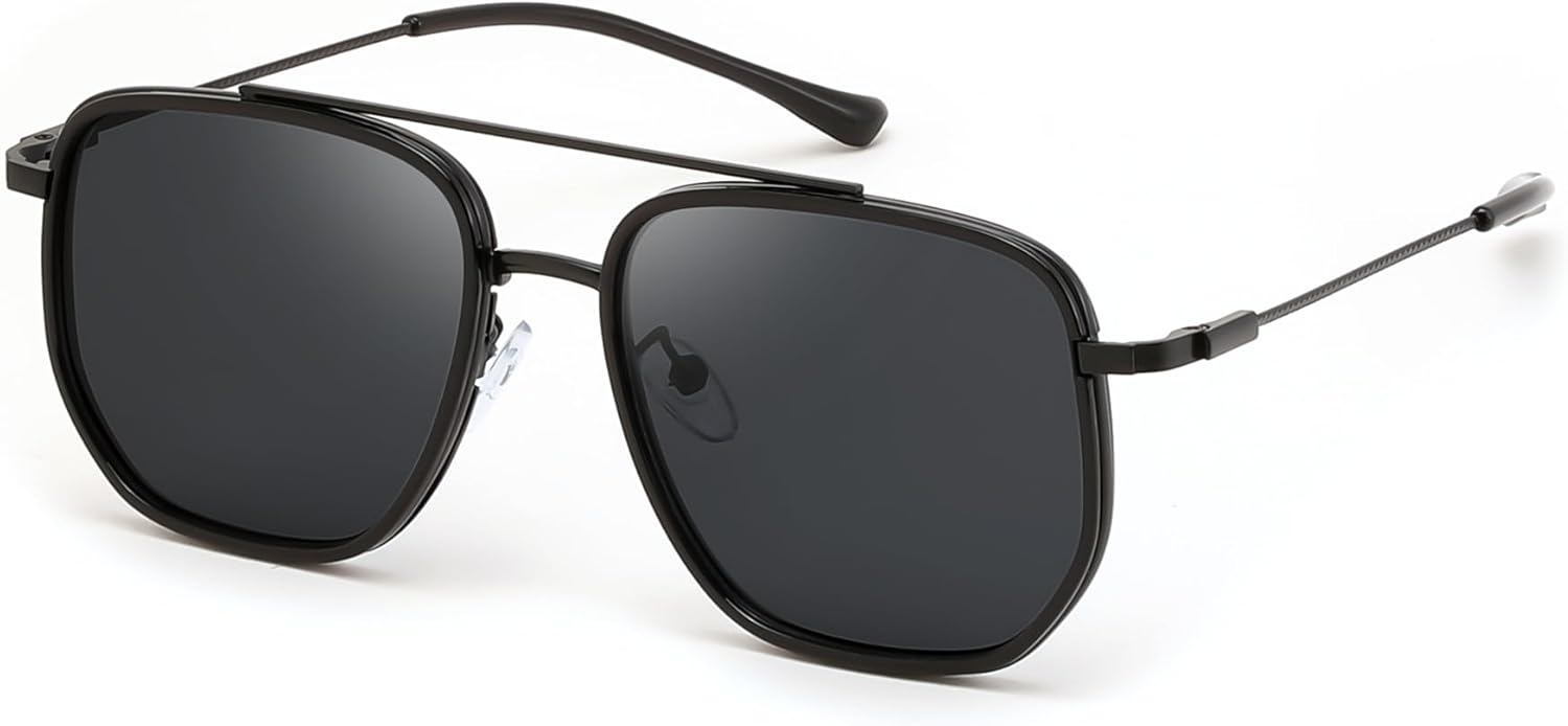 Солнцезащитные очки FEISEDY Retro Aviator для женщин и мужчин, винтажные, классические, в квадратной металлической оправе, модные солнцезащитные очки B0371, Black Frame Grey Lens
Солнцезащитные очки FEISEDY Retro Aviator для женщин и мужчин, винтажные, классические, в квадратной металлической оправе, модные солнцезащитные очки B0371, Black Frame Grey Lens