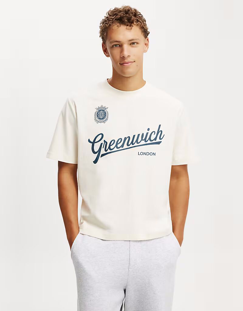 Футболка Cotton:On укороченного кроя с графическим принтом в кремово-белом цвете
Футболка Cotton:On укороченного кроя с графическим принтом в кремово-белом цвете