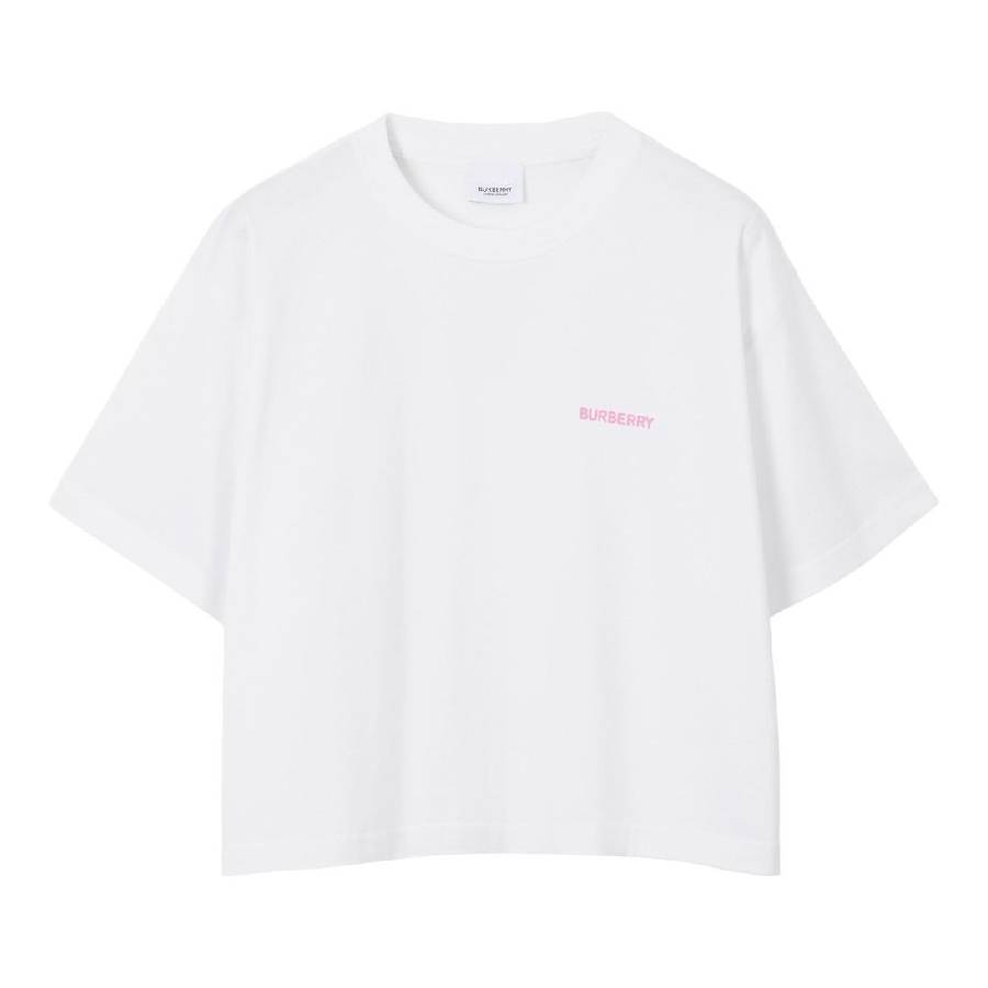 Футболка Burberry Laurel Oak Leaf Print, белый 
Футболка Burberry Laurel Oak Leaf Print, белый