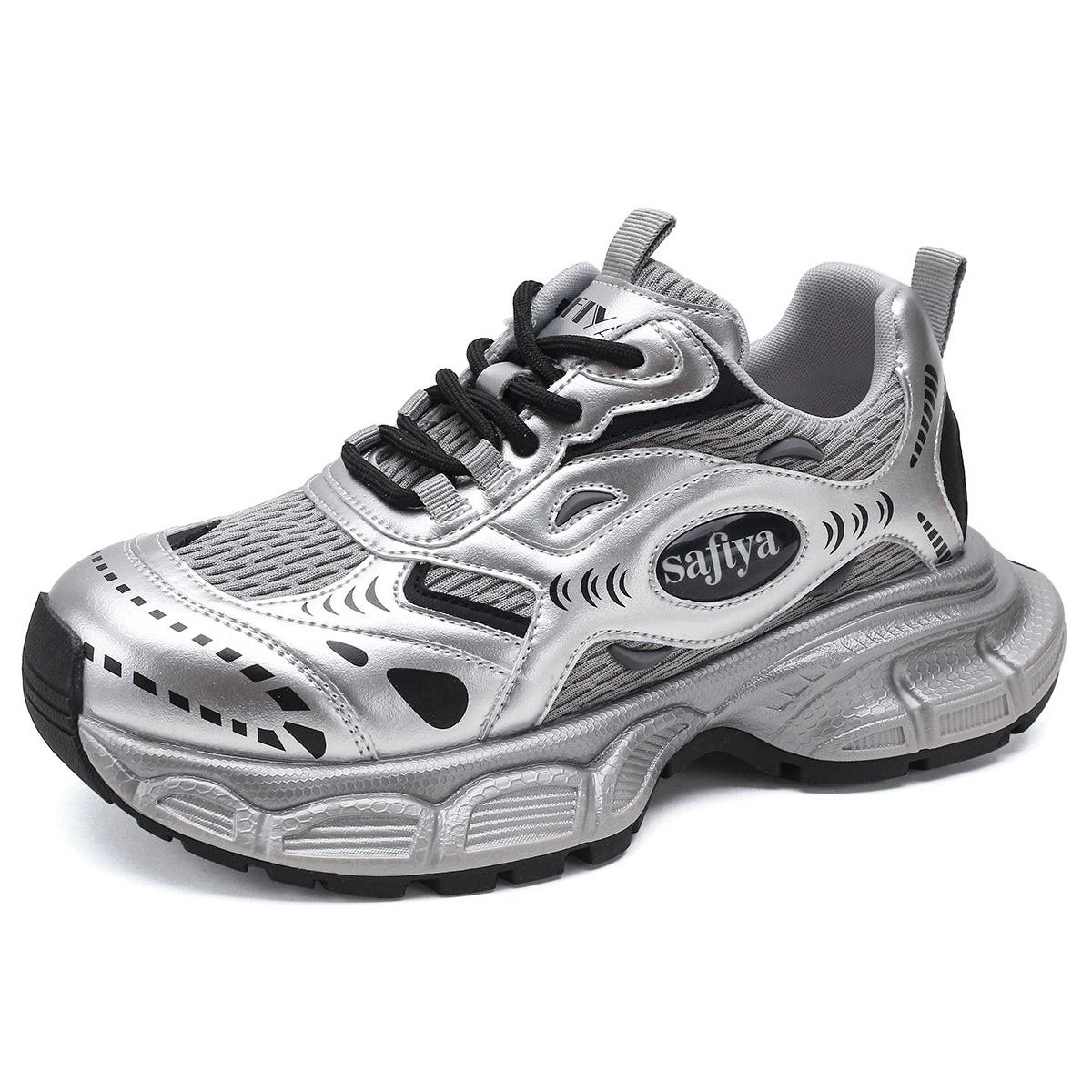 Низкие массивные кроссовки мужские серебристые SAFIYA, Silver (Men'S)
Низкие массивные кроссовки мужские серебристые SAFIYA, Silver (Men'S)