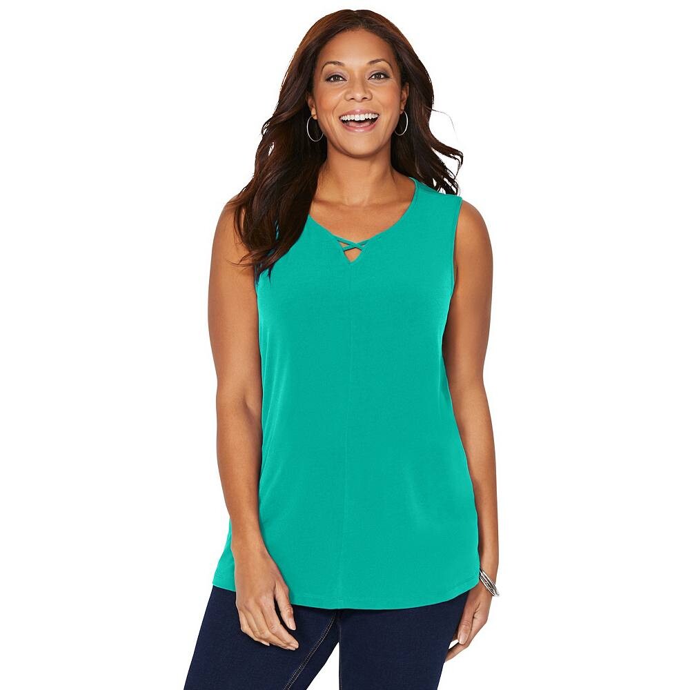 Женская вневременная туника-майка с перекрещенными перекрещивающимися ушками и принтом больших размеровCatherines больших размеров, цвет Pepper Green
Женская вневременная туника-майка с перекрещенными перекрещивающимися ушками и принтом больших размеровCatherines больших размеров, цвет Pepper Green