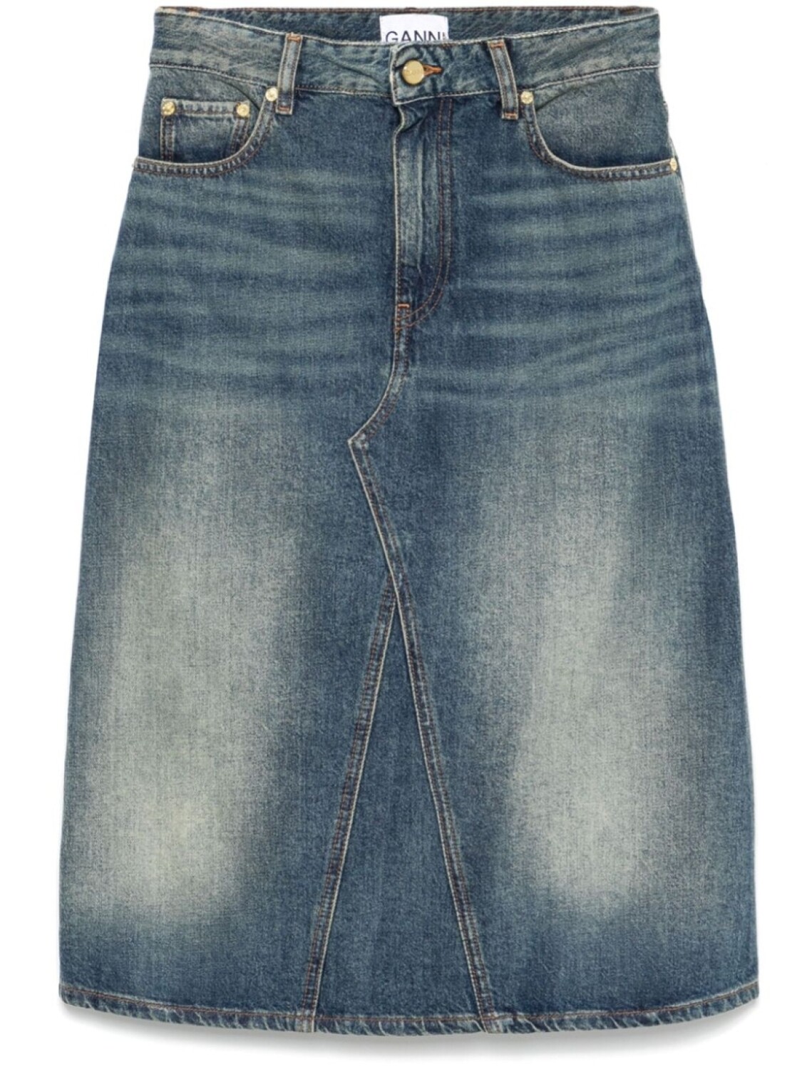 GANNI юбка миди Heavy, синий
GANNI юбка миди Heavy, синий