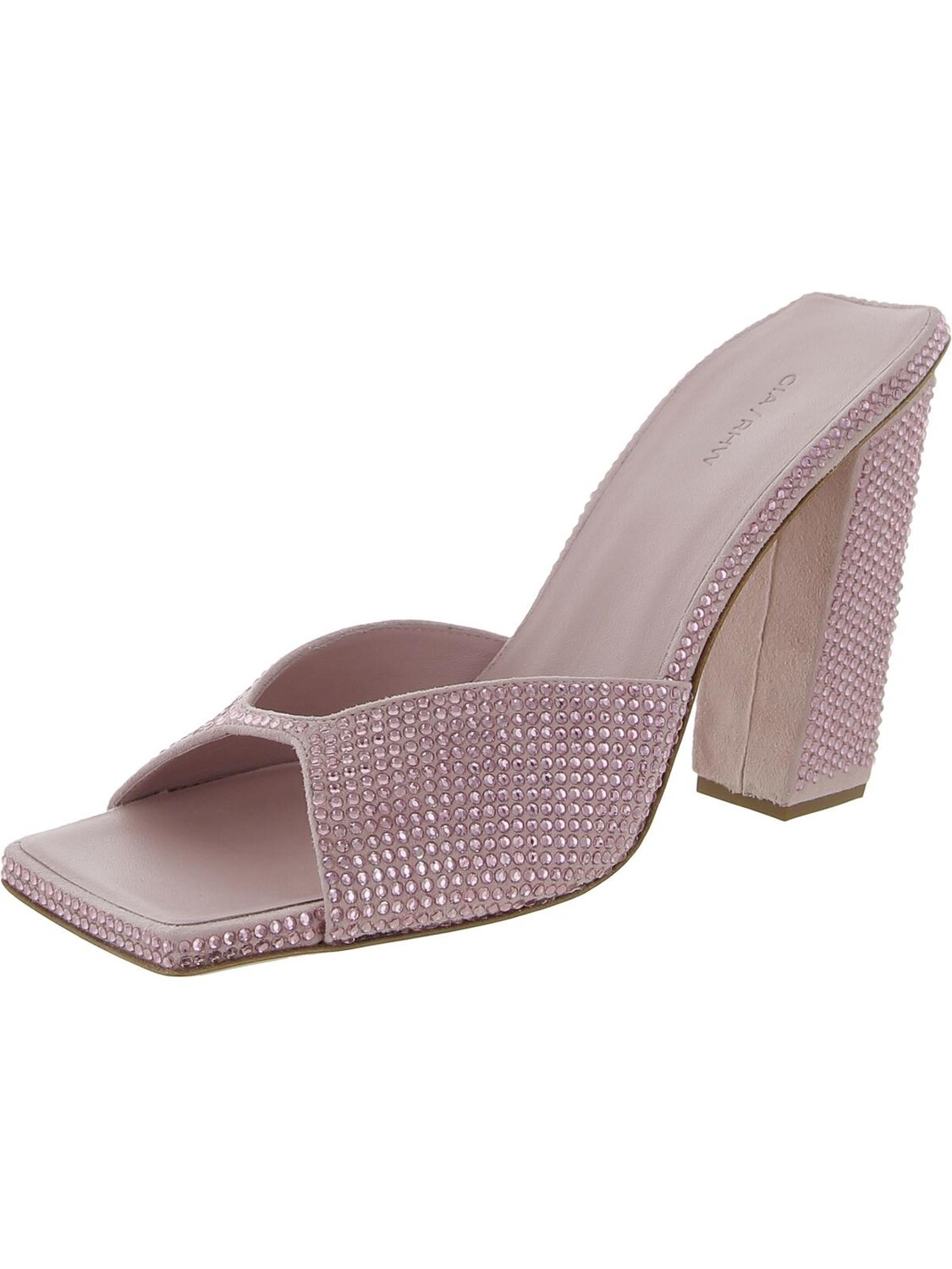 Женские замшевые шлепанцы Rosie 14 со стразами и открытым носком GIA/RHW, цвет Light Pink
Женские замшевые шлепанцы Rosie 14 со стразами и открытым носком GIA/RHW, цвет Light Pink