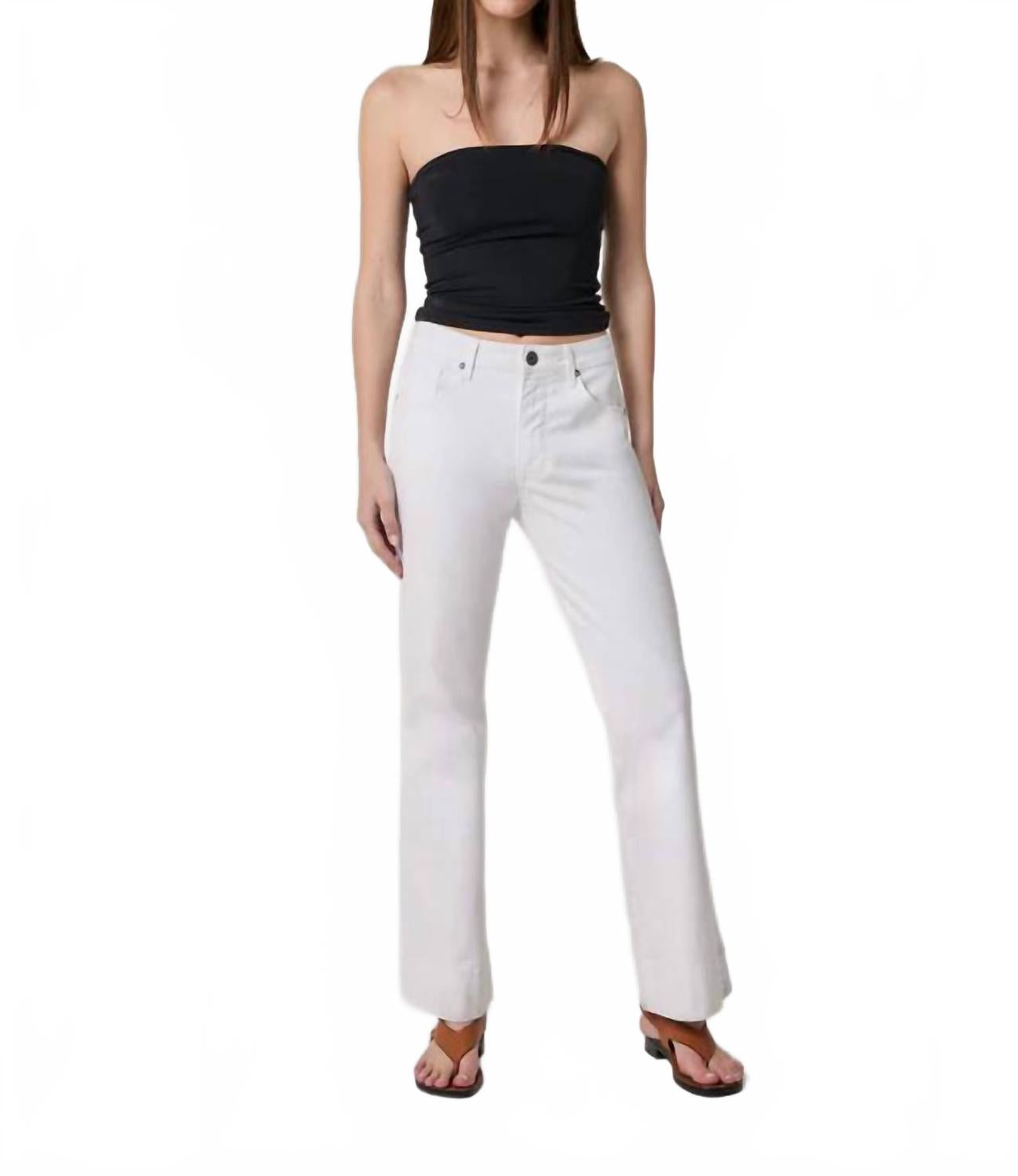 Грант Высокие расклешенные джинсы в оптическом белом Edyson
Грант Высокие расклешенные джинсы в оптическом белом Edyson