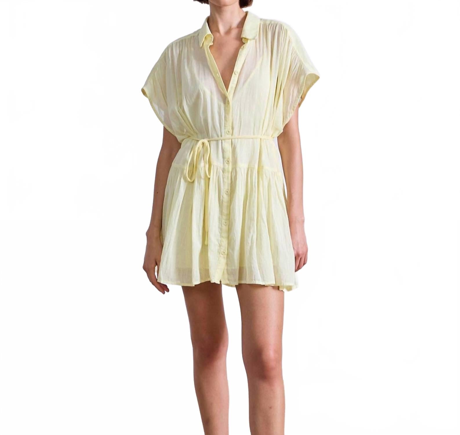 Ажнеска Мини-платье в цвете масло APIECE APART, Butter
Ажнеска Мини-платье в цвете масло APIECE APART, Butter