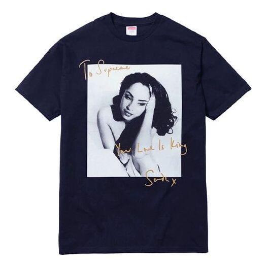 Футболка ss17 sade tee navy character printing short sleeve navy blue Supreme, синий
Футболка ss17 sade tee navy character printing short sleeve navy blue Supreme, синий