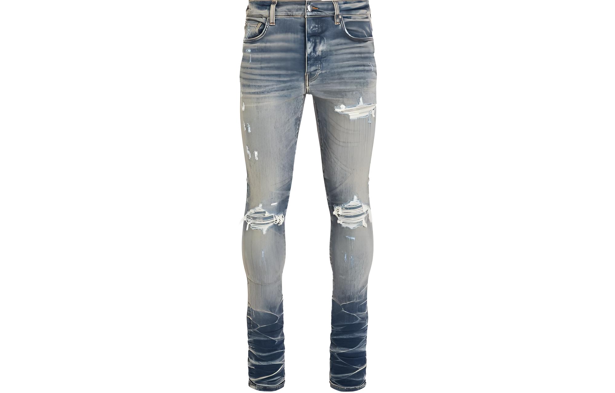 Потертые джинсы Slim Cut AMIRI, винтажный индиго
Потертые джинсы Slim Cut AMIRI, винтажный индиго