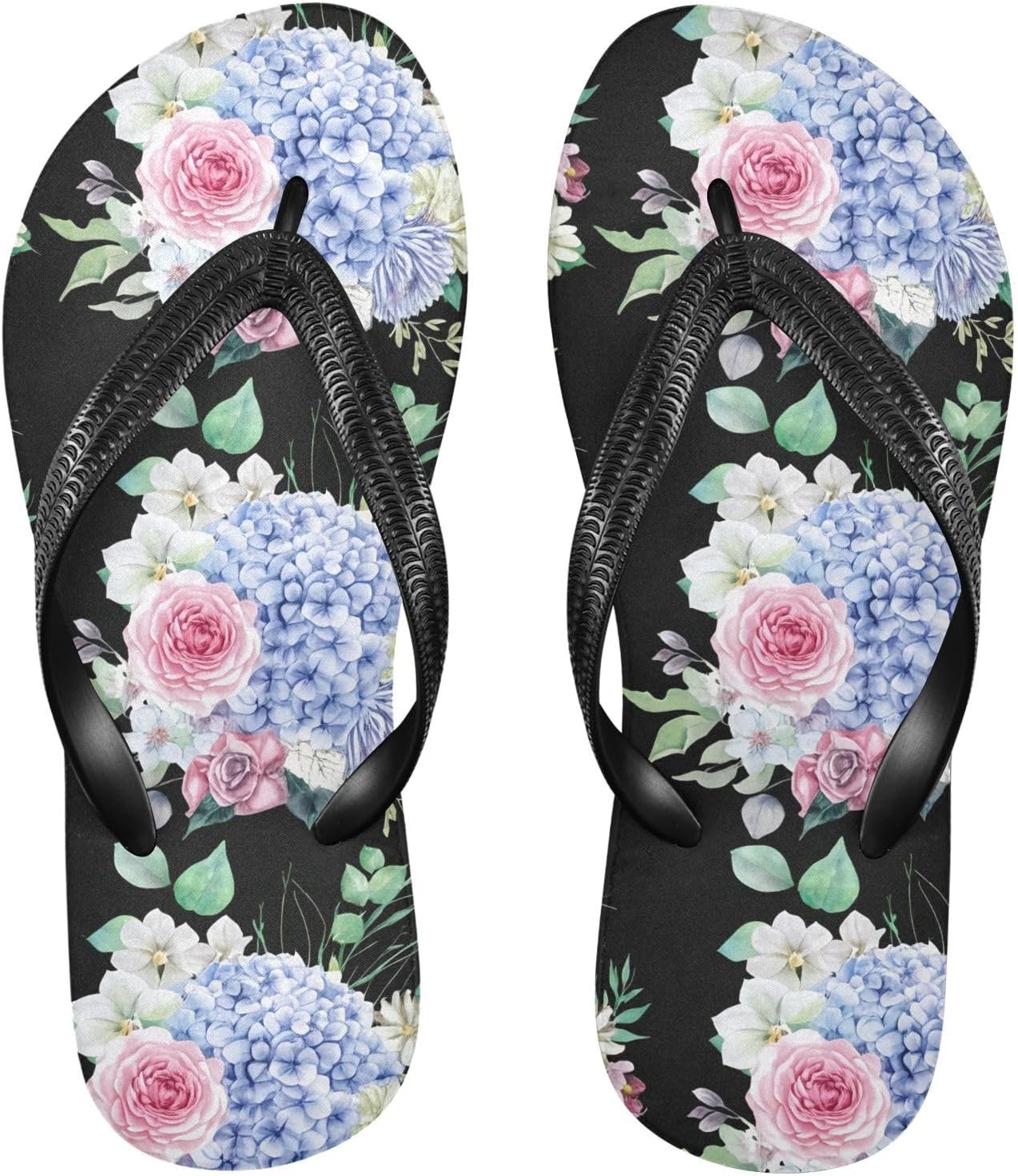 Шлепанцы с изображением гортензии и розы, черные, для пляжа и душа, резинескользящие летние тапочки для женщин и мужчин Sinestour
Шлепанцы с изображением гортензии и розы, черные, для пляжа и душа, резинескользящие летние тапочки для женщин и мужчин Sinestour