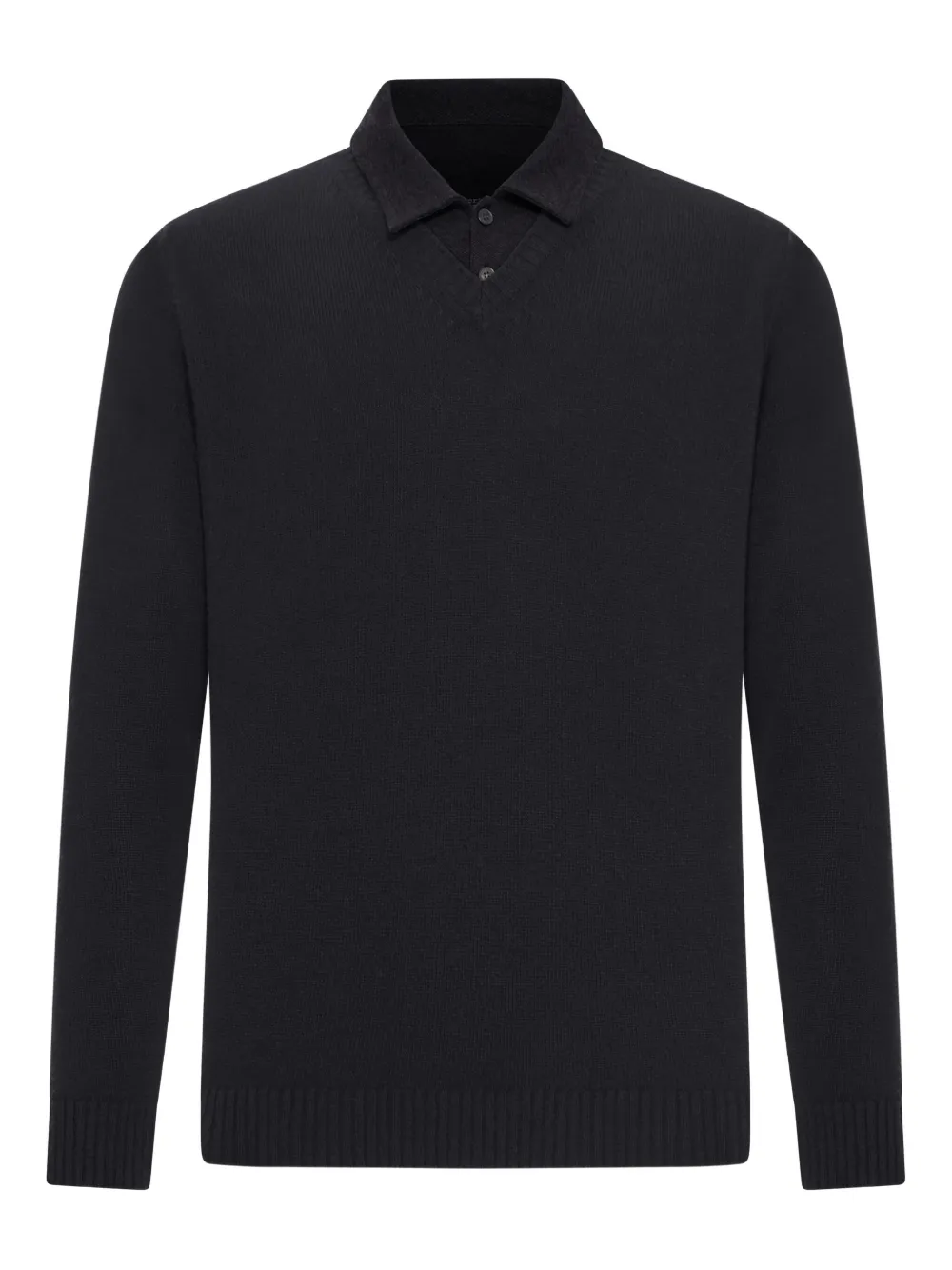 Поло из хлопкового пике на пуговицах Roberto Collina, черный
Поло из хлопкового пике на пуговицах Roberto Collina, черный