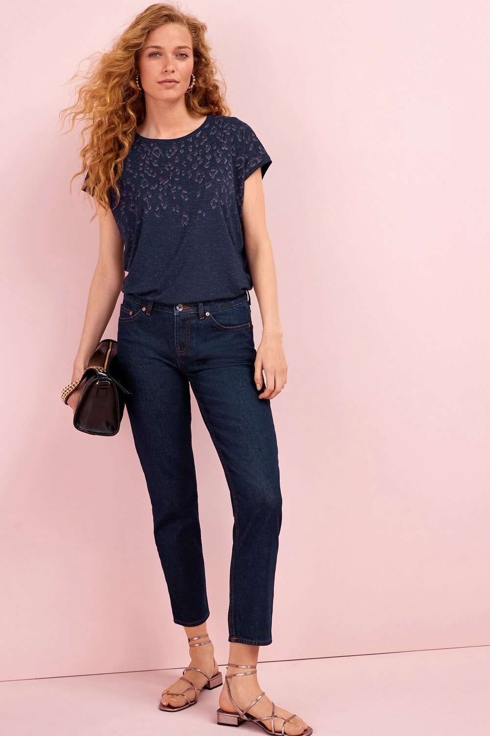 Приталенные джинсы с заниженной талией Next, синий
Приталенные джинсы с заниженной талией Next, синий