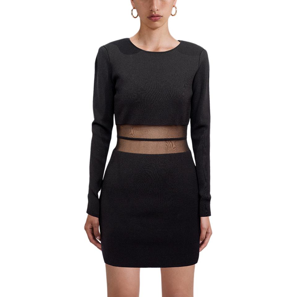 Self Portrait Длинное Платье с Длинными Рукавами Женское Классическое Черное
Self Portrait Длинное Платье с Длинными Рукавами Женское Классическое Черное