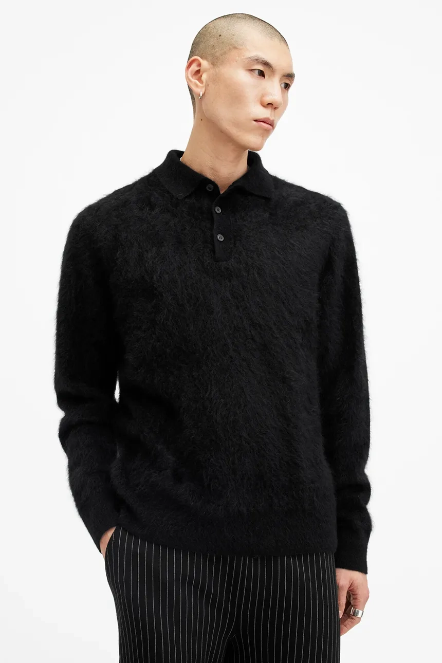 Кашемировый свитер ABEL AllSaints, черный
Кашемировый свитер ABEL AllSaints, черный