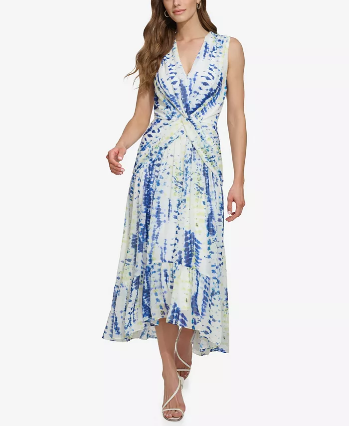 Женское платье миди в технике тай-дай DKNY, мультиколор
Женское платье миди в технике тай-дай DKNY, мультиколор
