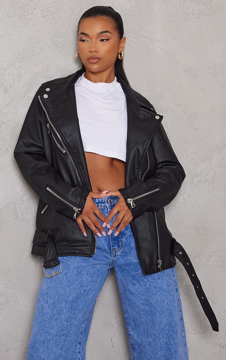 PrettyLittleThing Черная длинная косуха из искусственной кожи с поясом, Черный, PrettyLittleThing Черная длинная косуха из искусственной кожи с поясом
PrettyLittleThing Черная длинная косуха из искусственной кожи с поясом, Черный, PrettyLittleThing Черная длинная косуха из искусственной кожи с поясом