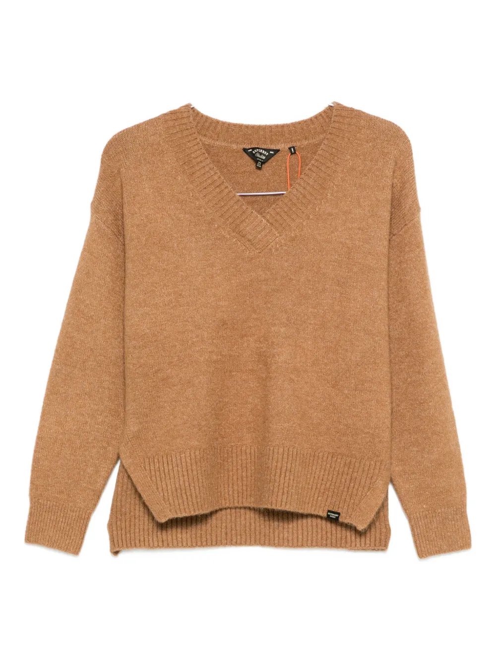 Свитер с V-образным вырезом Superdry, коричневый
Свитер с V-образным вырезом Superdry, коричневый