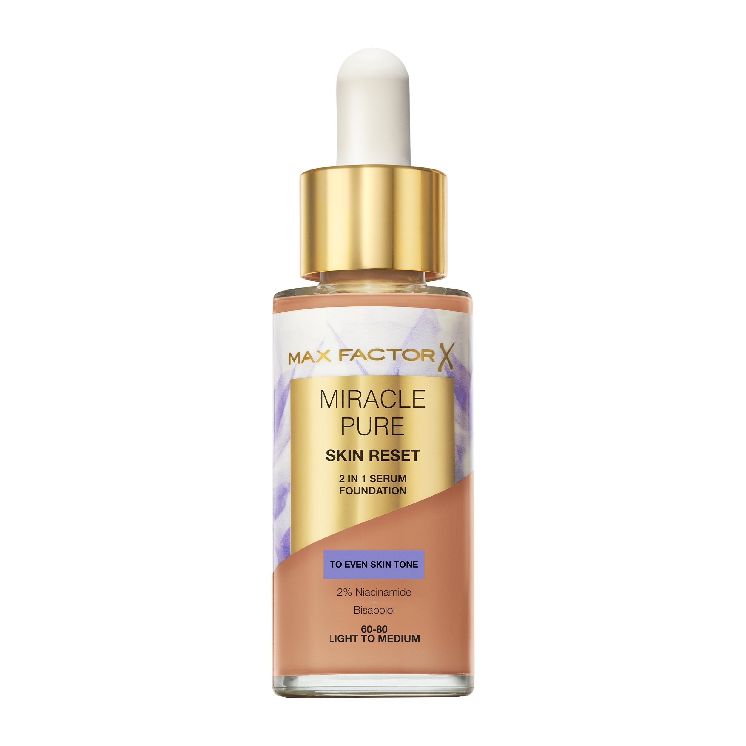 Жидкая основа miracle pure skin reset 2in1 serum foundation Max Factor, цвет nr. 60-80 light to medium, 30 мл
Жидкая основа miracle pure skin reset 2in1 serum foundation Max Factor, цвет nr. 60-80 light to medium, 30 мл