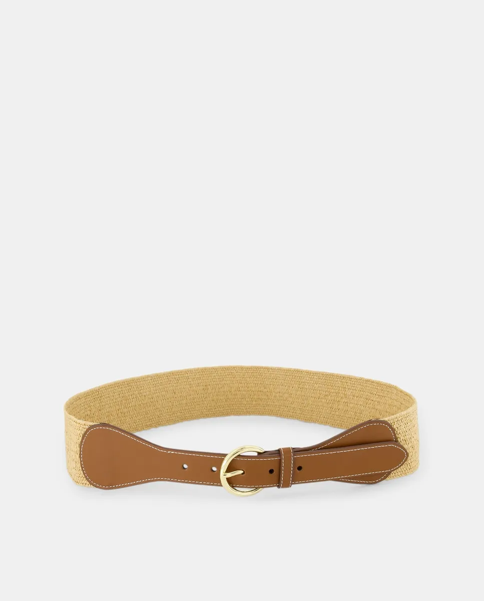 Эластичный пояс в сочетании с металлической пряжкой Tintoretto, бежевый 
Эластичный пояс в сочетании с металлической пряжкой Tintoretto, бежевый