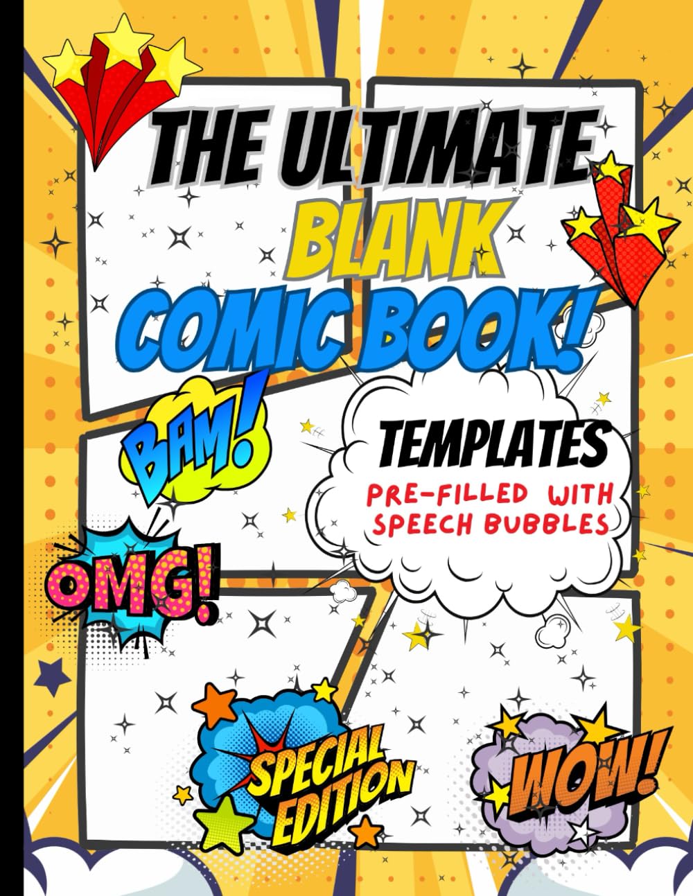 Create Your Own Comics (With Speech Bubbles): The Ultimate Blank Graphic Novel (Independently published)
Create Your Own Comics (With Speech Bubbles): The Ultimate Blank Graphic Novel (Independently published)