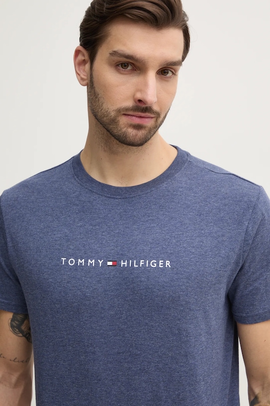 Хлопковая футболка Tommy Hilfiger, синий 
Хлопковая футболка Tommy Hilfiger, синий
