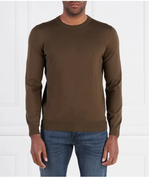 Шерстяной свитер на пуговицах Regular fit Boss, зеленый
Шерстяной свитер на пуговицах Regular fit Boss, зеленый