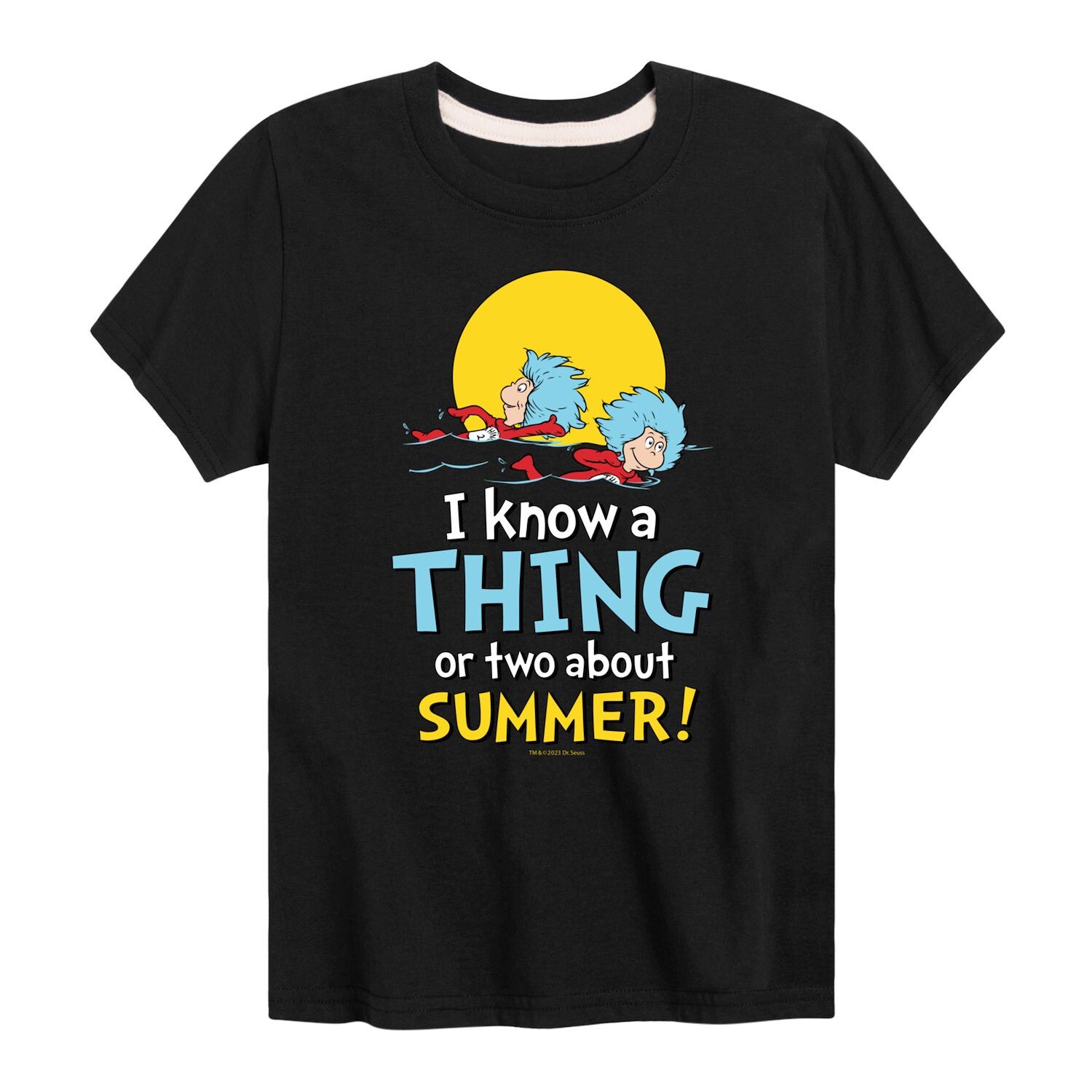 Футболка с рисунком «Я кое-что знаю о лете» для мальчиков 8–20 лет Dr. Seuss Thing One & Thing Two Licensed Character
Футболка с рисунком «Я кое-что знаю о лете» для мальчиков 8–20 лет Dr. Seuss Thing One & Thing Two Licensed Character