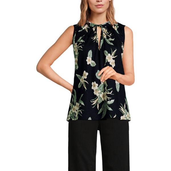 Женская майка-бомбер с вырезом-стойкой Lands' End, цвет black plumeria
Женская майка-бомбер с вырезом-стойкой Lands' End, цвет black plumeria