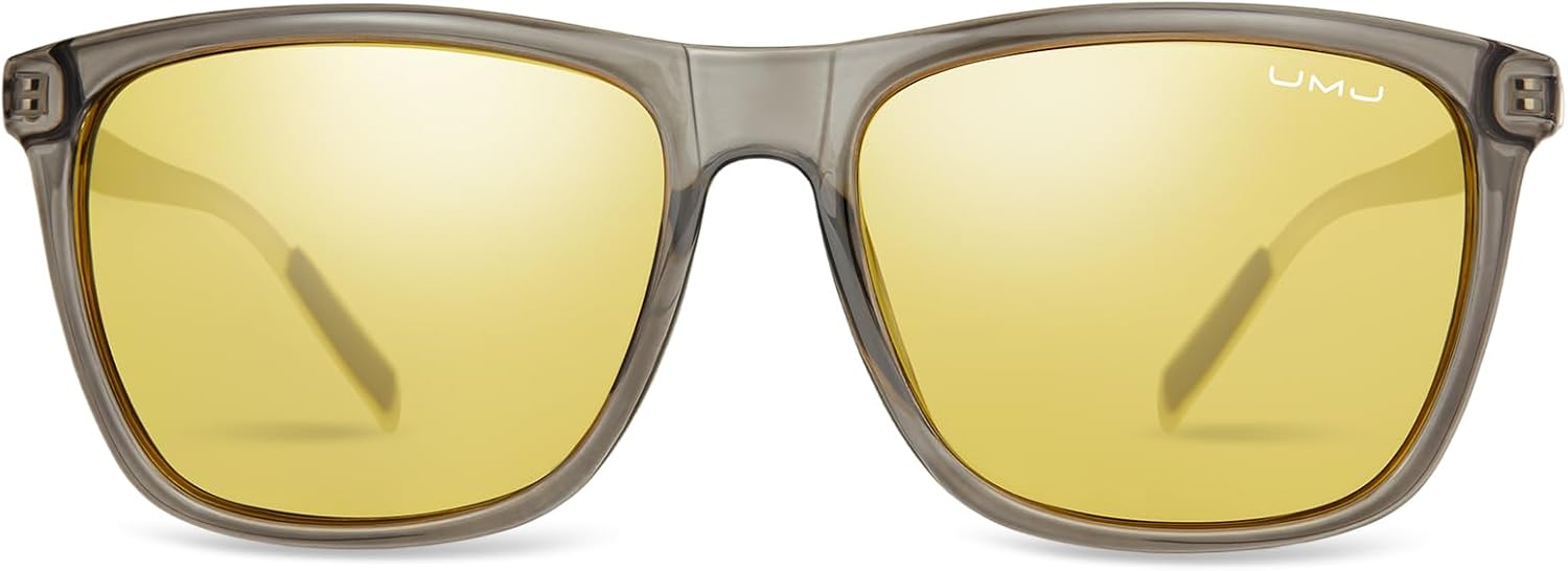 Поляризованные солнцезащитные очки для женщин - стильные женские солнцезащитные очки с защитой от УФ-излучения - модные мужские очки для активного отдыха на природе UMJ, Grey Frames/Night Vision Lenses
Поляризованные солнцезащитные очки для женщин - стильные женские солнцезащитные очки с защитой от УФ-излучения - модные мужские очки для активного отдыха на природе UMJ, Grey Frames/Night Vision Lenses