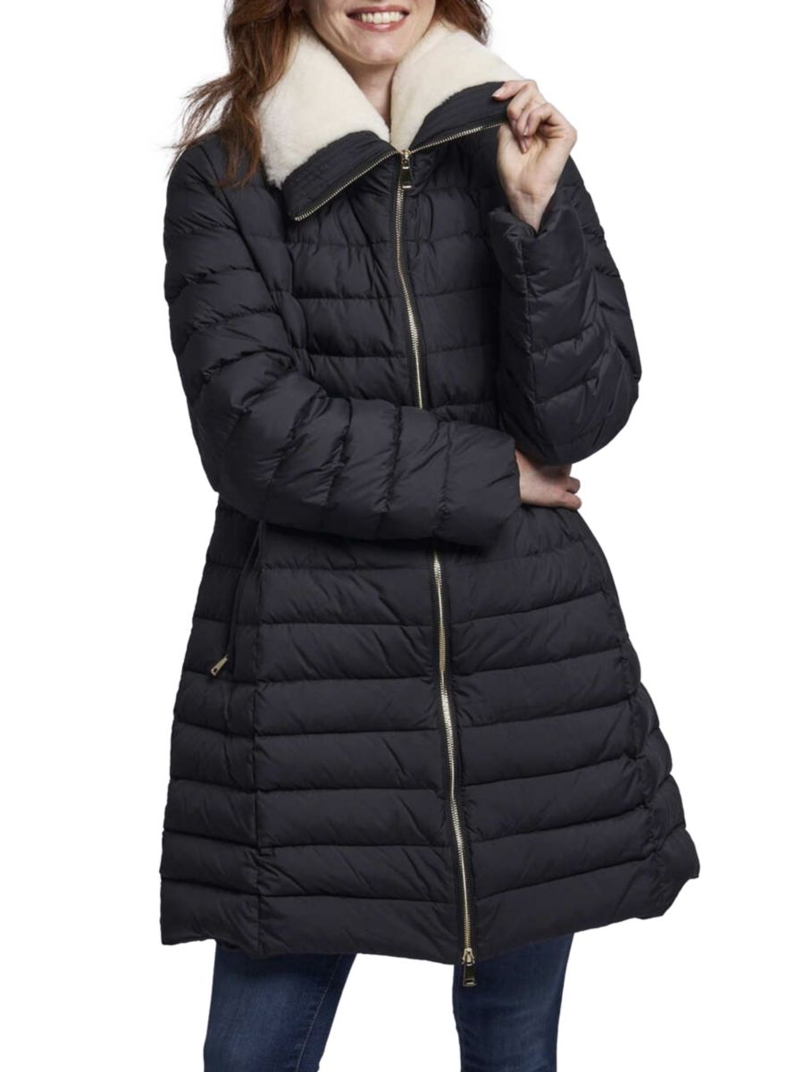 Пальто с воротником из овчины Blue Duck, черный
Пальто с воротником из овчины Blue Duck, черный