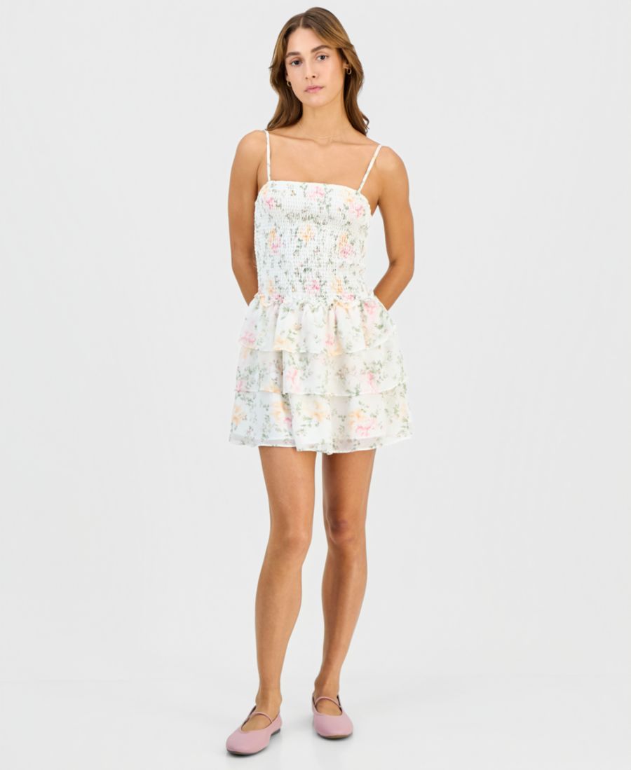 Мини-платье без рукавов с многоярусной юбкой для подростков Just Polly, White/Pink/Bellini Floral
Мини-платье без рукавов с многоярусной юбкой для подростков Just Polly, White/Pink/Bellini Floral