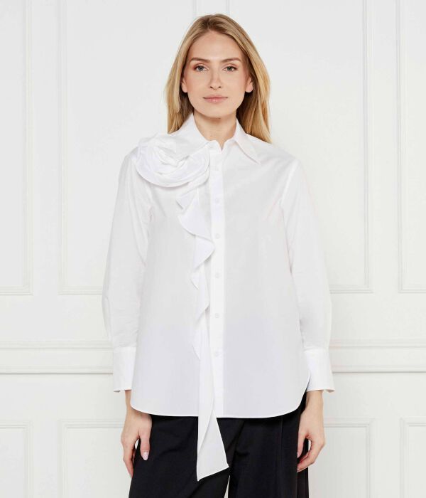 Рубашка женская Marella Кетч декорированная цветком, белый
Рубашка женская Marella Кетч декорированная цветком, белый