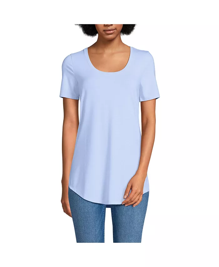 Женская футболка с коротким рукавом Power Performance, круглым вырезом и фигурным подолом Lands' End, синий
Женская футболка с коротким рукавом Power Performance, круглым вырезом и фигурным подолом Lands' End, синий