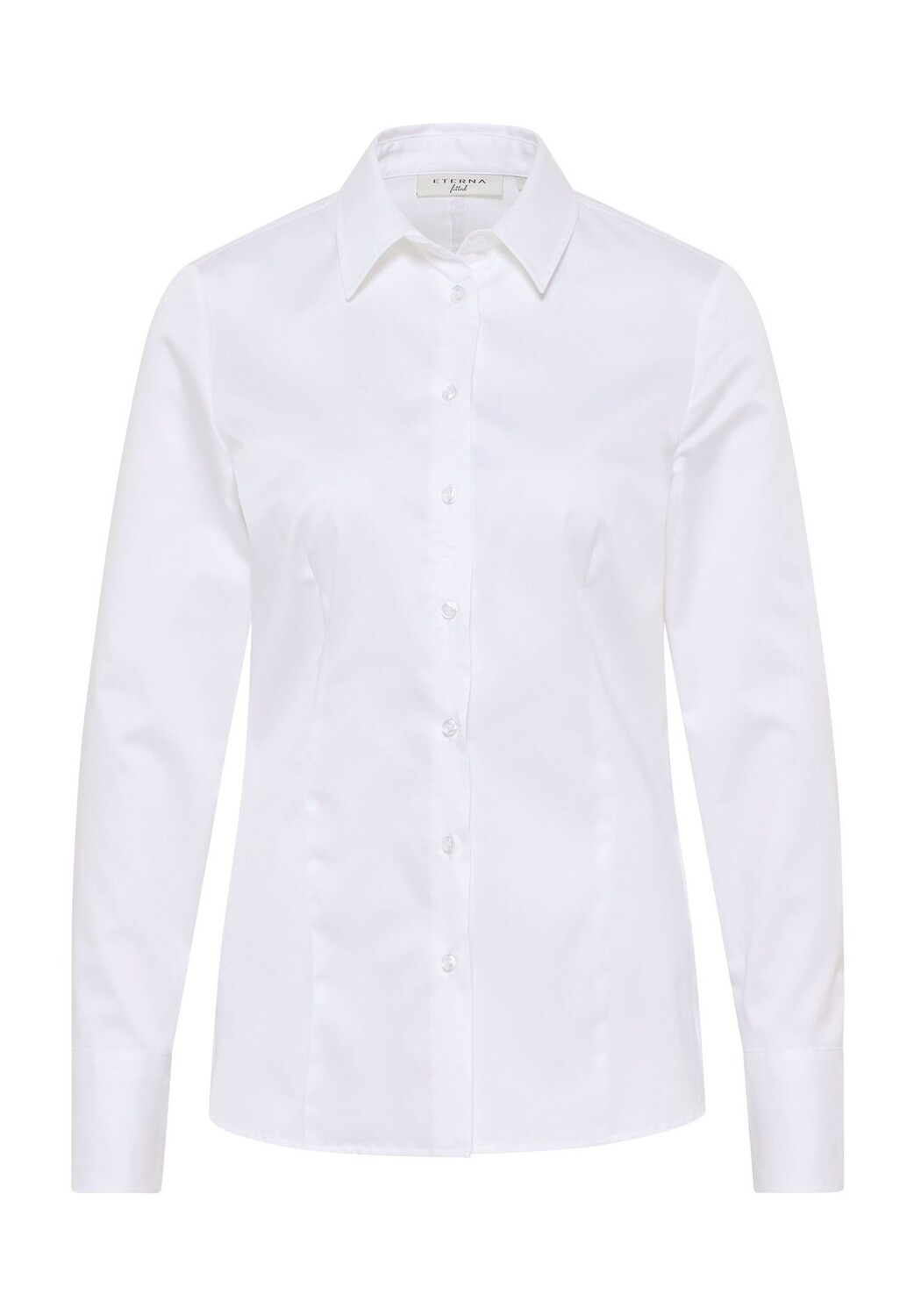 Рубашка из атласа НАСТРОЙКА ETERNA, белый 
Рубашка из атласа НАСТРОЙКА ETERNA, белый