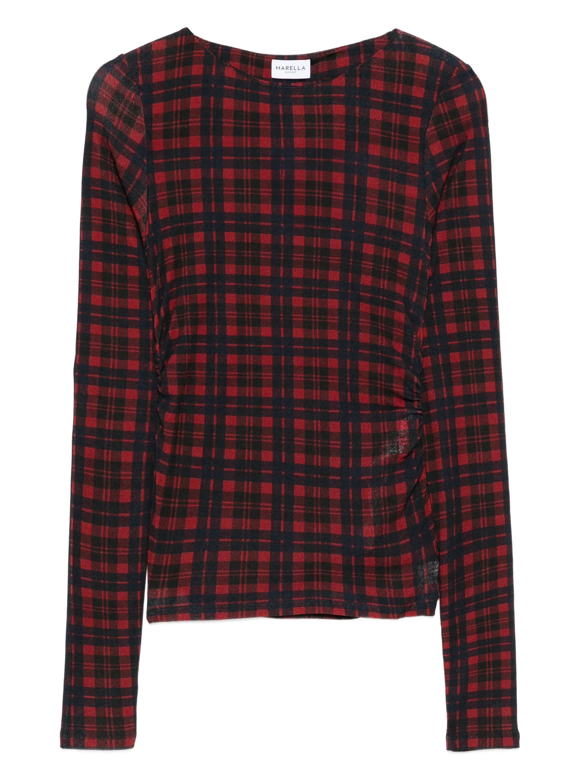 Клетчатый топ со сборками Marella, красный
Клетчатый топ со сборками Marella, красный