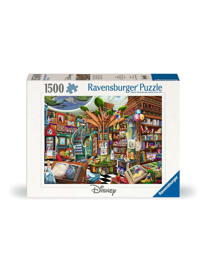 Пазл Ravensburger, 1500 деталей, «Книжный магазин чудес» в красочном исполнении
Пазл Ravensburger, 1500 деталей, «Книжный магазин чудес» в красочном исполнении